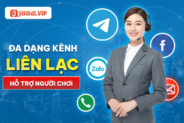 Liên hệ J88 siêu nhanh với đa kênh liên lạc