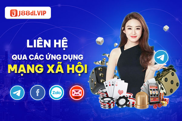 Sử dụng thông tin liên hệ J88 với các ứng dụng xã hội